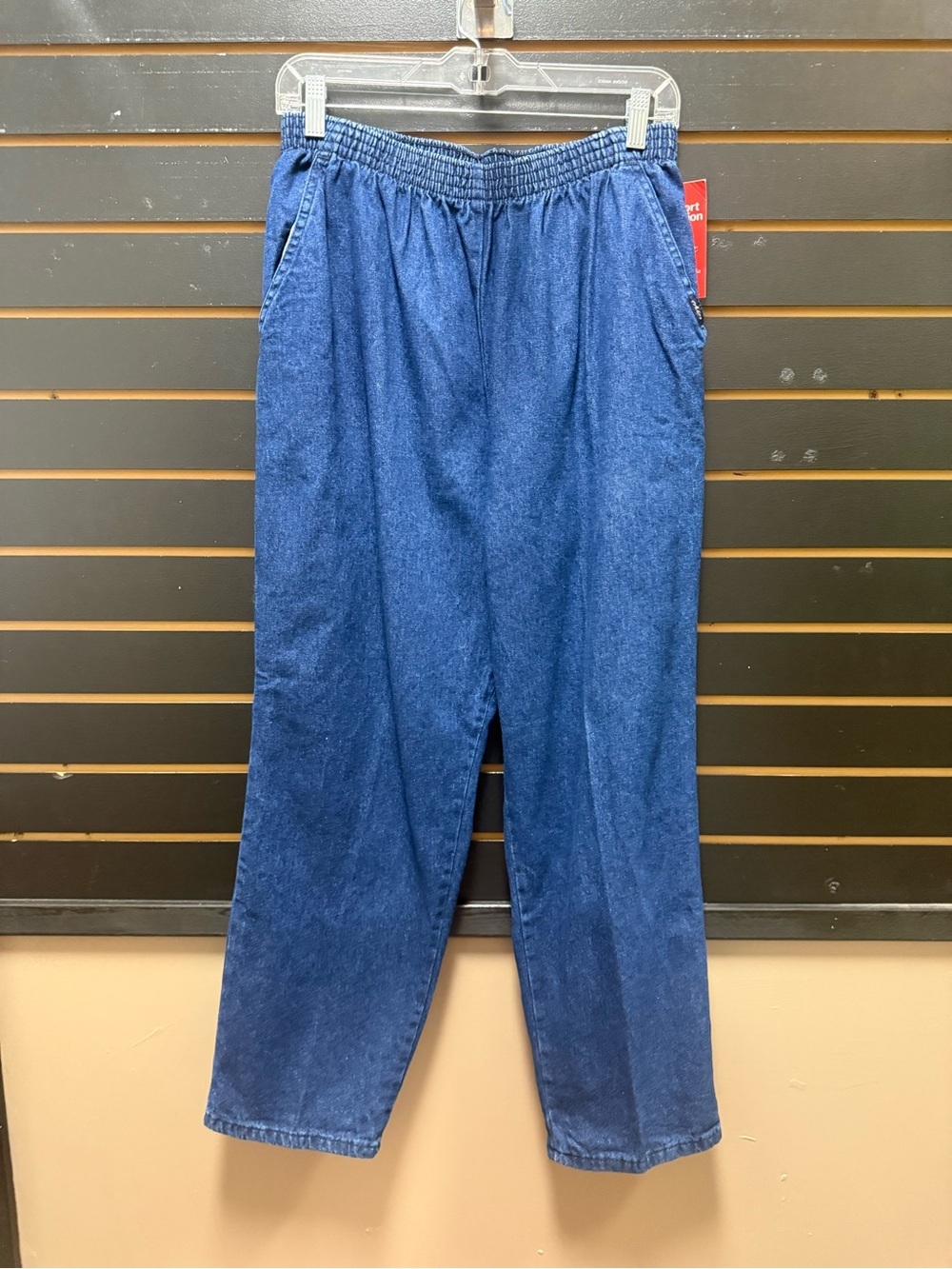 NWT Chic Comfort Collection Pull On Denim Jeans Petite 16P Elastic Waist